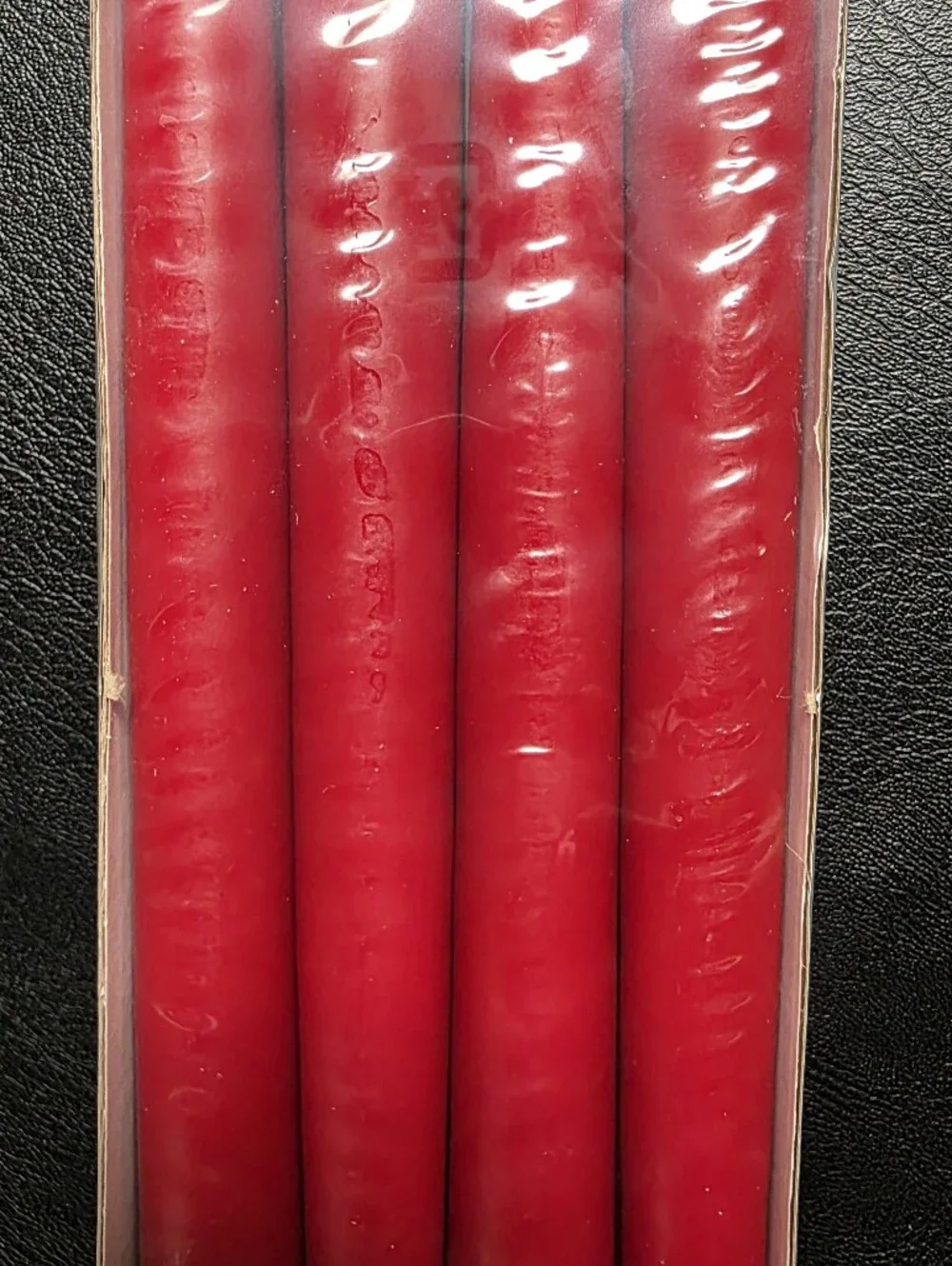 IKEA VINTERFINT Red Unscented Taper Candles - Pack of 8 (New)